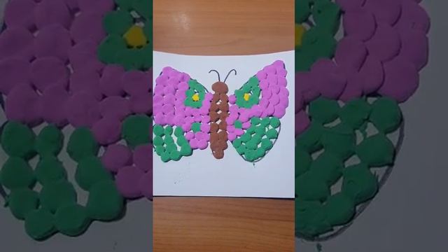 Аппликация из пластилина