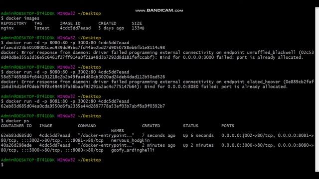 Docker Tutorial : Multi port mapping