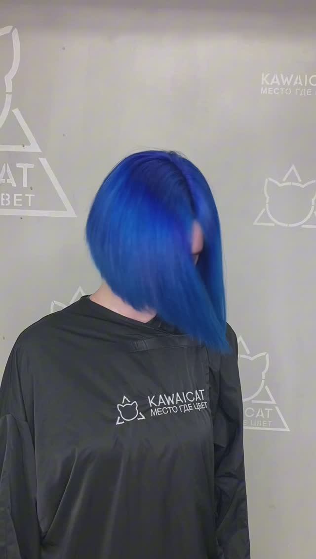 Красим волосы в синий! Королевский синий цвет волос