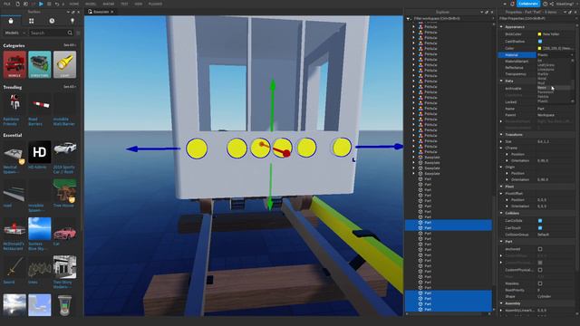Туториал как делать поезд? В Roblox studio
