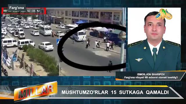 MUSHTUMZO'RLAR 15 SUTKAGA QAMALDI