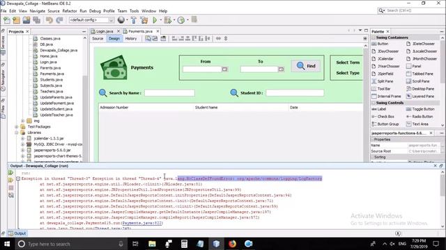NoClassDefFoundError org/apache/comons/logging/LogFactory