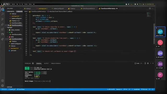 Введение в TDD на  JS + Jest Ч.2 @Uncolored::Mentoring Дмитрий Павличенко 2022-02-19
