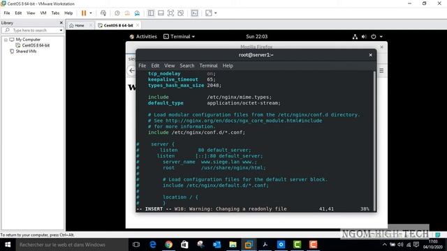 Hébergement multiple sécurisé NGINX sur CentOs 8