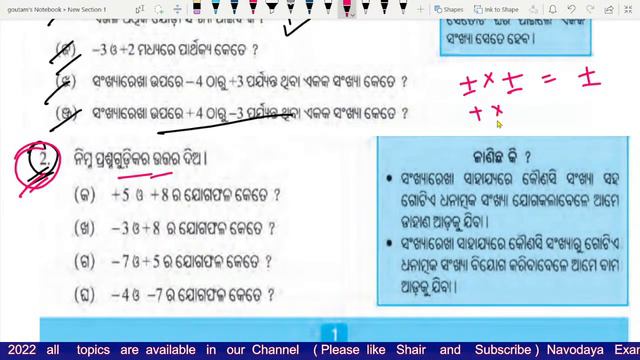 CLASS 7 MATH | MATHEMATICS | CHAPTER 1 | @OSEPA CLASS_ 7 | ଗଣିତ ଅଭ୍ୟାସ କାର୍ଯ୍ୟ 1.1 | ପୂର୍ଣ୍ଣ ସଂଖ୍ୟା