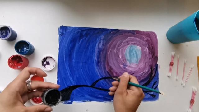 Рисуем Ватными Палочками С Детьми