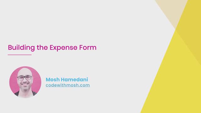 6-13- Building the Expense Form