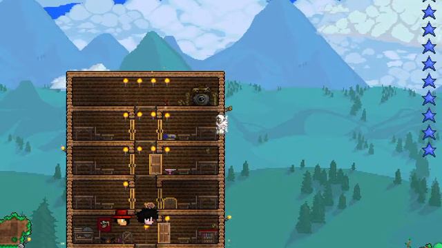 Terraria|| how to glitch through walls and fly in thin air!