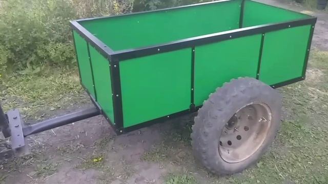 простой прицеп для минитрактора