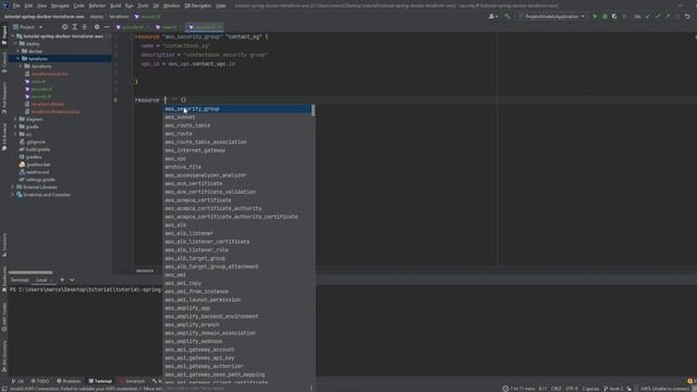Deploy API Java Springboot na AWS com Docker e Terraform - Level 3