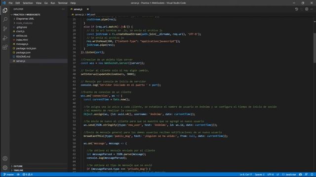Practica 1 - WebSockets - Osdalys Gomez - Sistemas Distribuidos