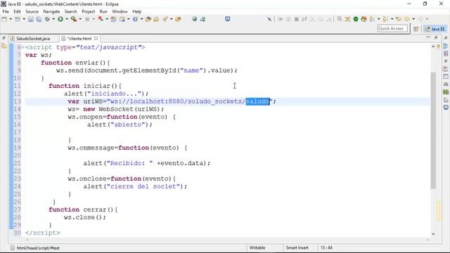 video2 creacion app websocket