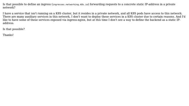 DevOps & SysAdmins: ingress-nginx: static IP-address for the backend