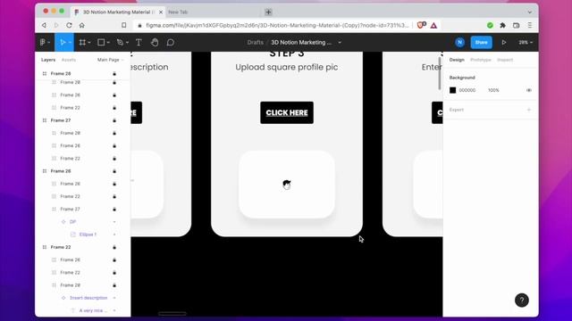 Notion + Figma | 3D Marketing Kit for Notion Templates