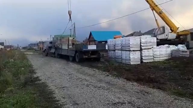 Отгрузка газобетона клиенту в Нагаево