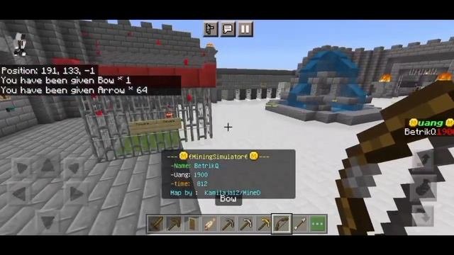Maps Mining Simulator Diatas Awan V2 Terbaik!! Minecraft Pe