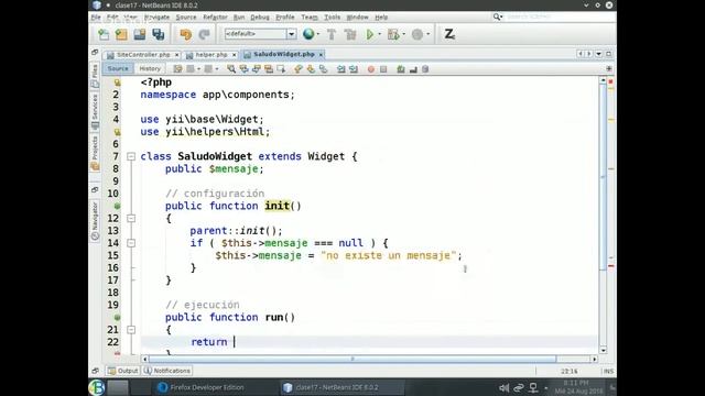 Clase 17 Taller de Yii Framework