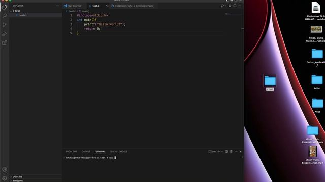 How to run c programming on MacBook with VS Code M1 2023