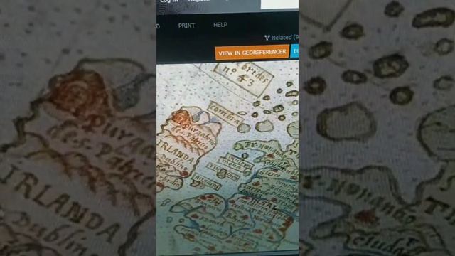 Карта от 1587 года... на которой Земля намного больше в районе полюсов