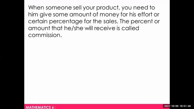 Math 6 | Solving Problems on Rate, Base, and Percentage | Sale Price, Discount, Commission, Interes