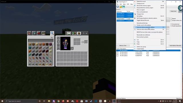 How to make HitBox Hacks in Minecraft Windows 10 Edition with cheat engine