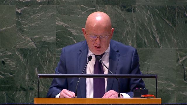 Amb.Nebenzia at the UNGA Debate on the use of the veto on the UNSC resolution “WMDs in Outer Space”