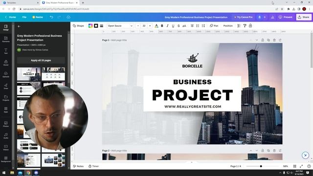 How do I convert a Canva presentation to PowerPoint