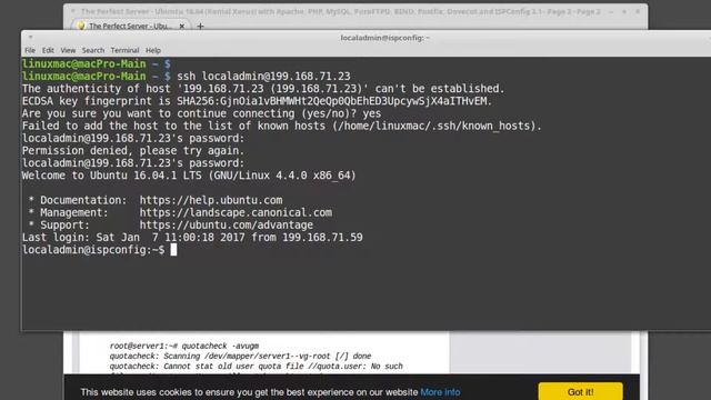 ISPconfig Tutorial Part 15 - How To Edit fstab To Allow Using OpenVZ Container