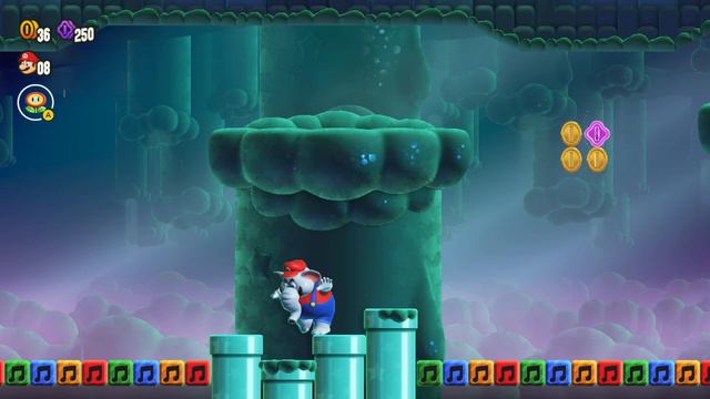 Марио превращается в слона и тонет