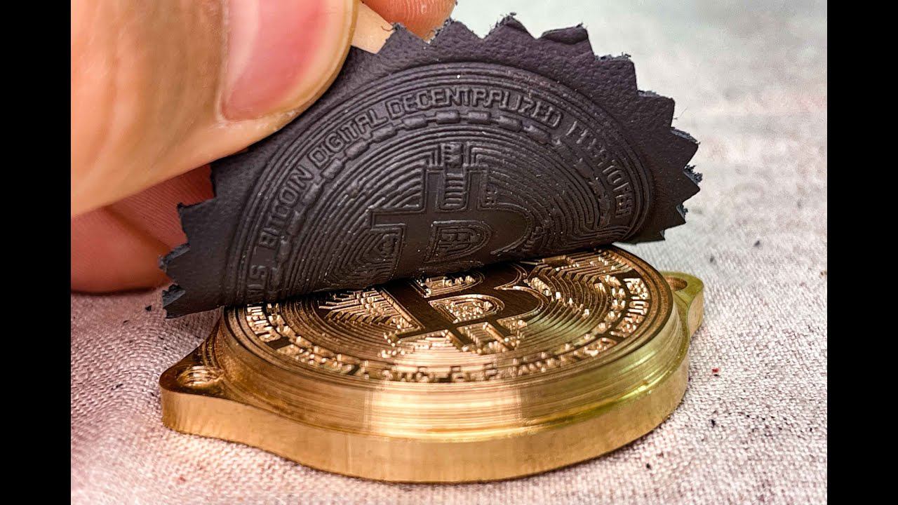 КЛИШЕ ДЛЯ ТИСНЕНИЯ МОНЕТЫ  BITCOIN