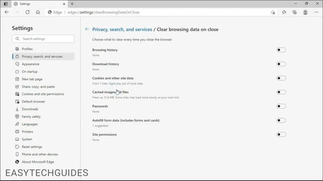 How to automatically delete browsing data in Microsoft Edge on a PC