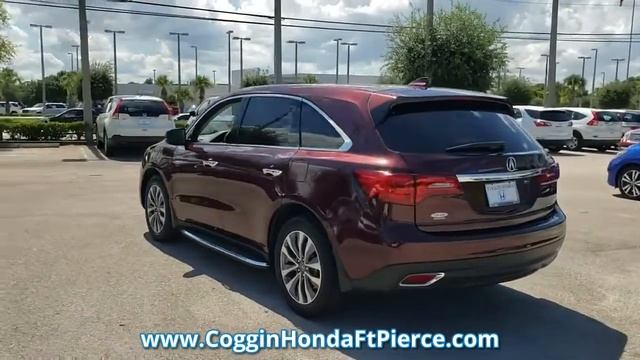 USED 2016 Acura MDX TECH at Coggin Honda Ft. Pierce (USED) #GB060133