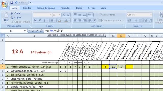Tutorial Excel (Cap. 6) Poner negativos y positivos