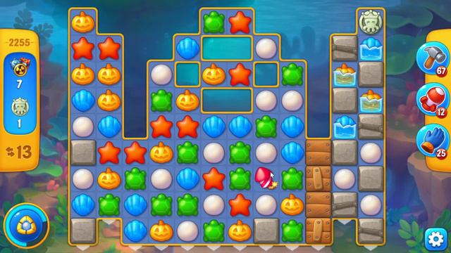 Fishdom 2255 Hard Level - NO BooSTERS