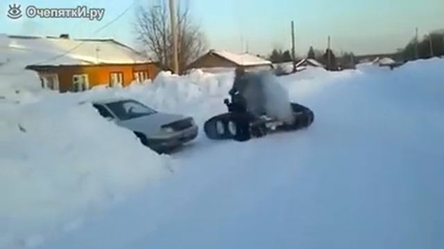 самодельный снегоход