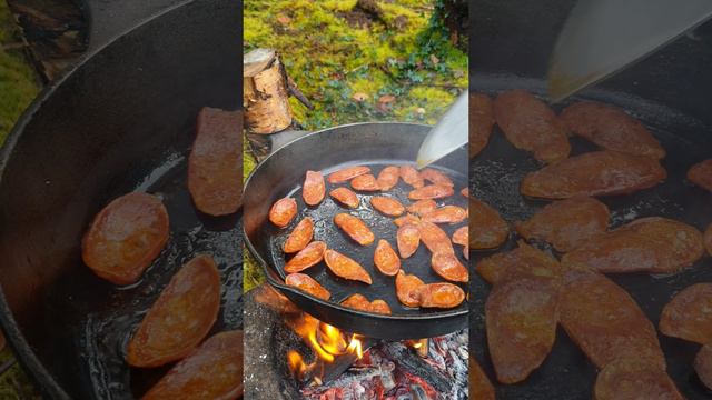 Not You EveryDay Paella with Chorizo🔥 ASMR Forest Made