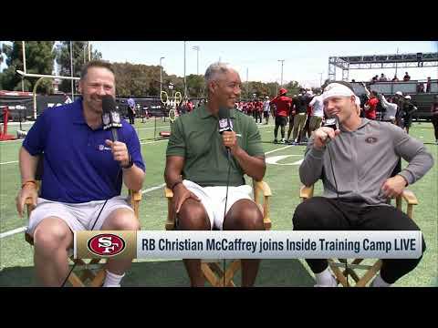 Christian McCaffrey talks to Rose, Wyche following 49ers practice | 'Inside Training Camp Live'