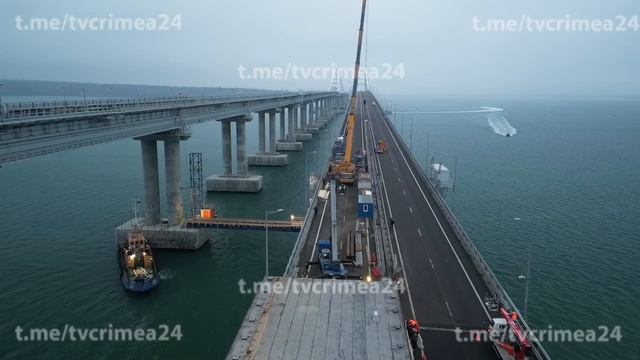 В марте полностью восстановят движение легковых автомобилей и автобусов по Крымскому мосту