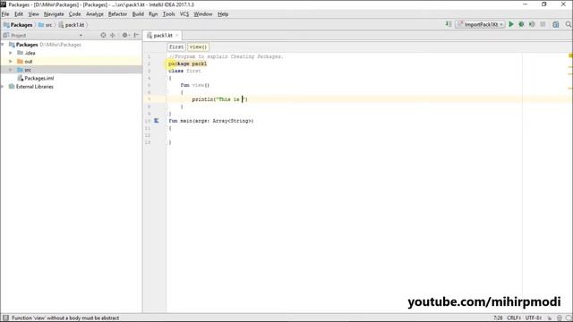 #157 Kotlin Tutorial | 1. Creating Packages