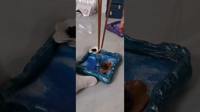 Подставка для благовоний ручной работы из полимерной глины МиллиОл