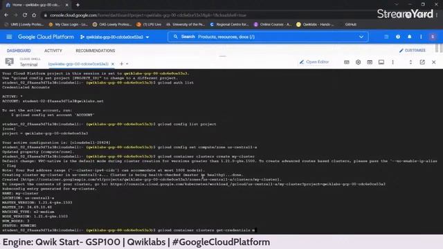 Kubernetes Engine: Qwik Start- GSP100 | Qwiklabs | #GoogleCloudPlatform
