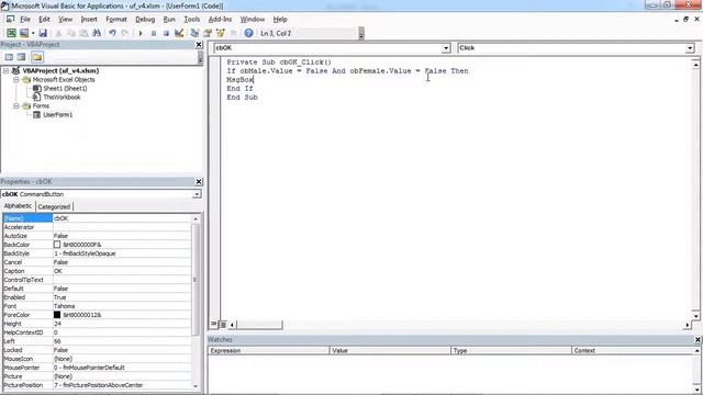 Excel UserForm Validate OptionButtons (VBA)