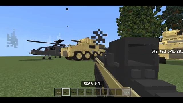 PROJECT WARFARE Addon [Guns and Military Equipment] Mod in Minecraft PE