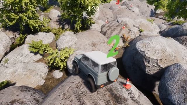 Pure Rock Crawling проходим первую карту