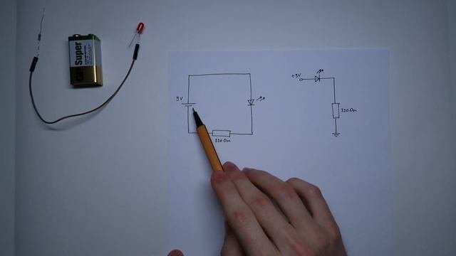 Простейшая электрическая цепь схема цепи направление тока
