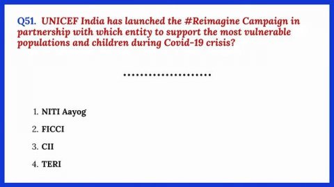 JULY 2020 Month Current Affairs 100 Important Questions and Answers Quiz in English