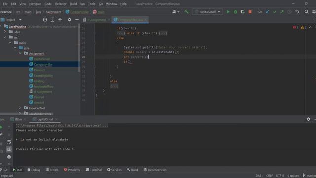 Java problems to solve for beginners - Company Hike calculation problem