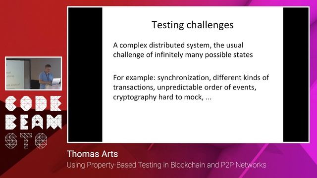 Thomas Arts - Property-Based Testing in Blockchain and P2P Networks - Code BEAM STO