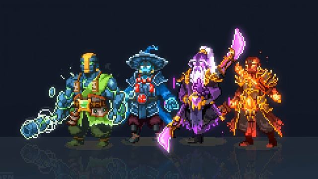 Дота 2 Братья по Духу Пиксель Арт | The Spirit Brothers | Dota 2 Game Pixel Art - Живые Обои