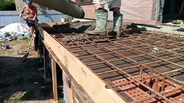 заливка ступеней бетоном